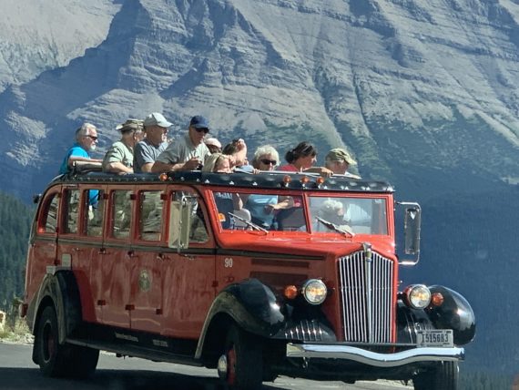 Glacier Red Bus tour