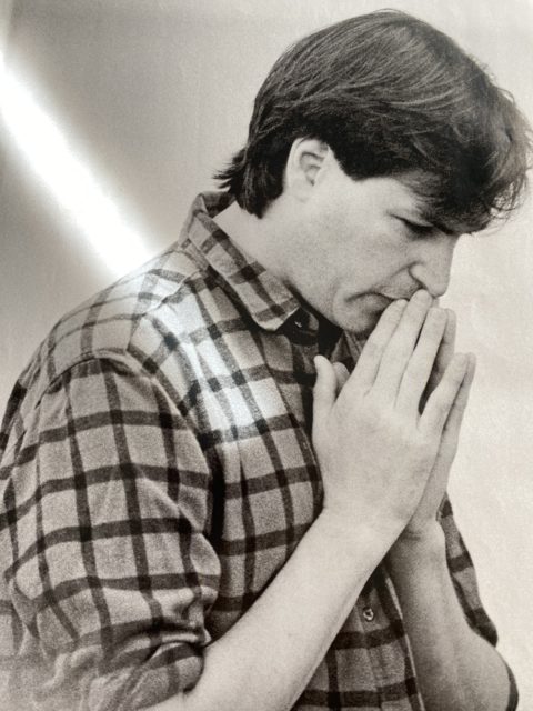 Young Steve Jobs in deep thought