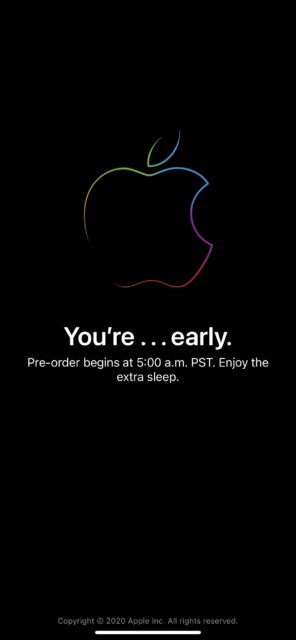 iPhone screen shot of apple sale