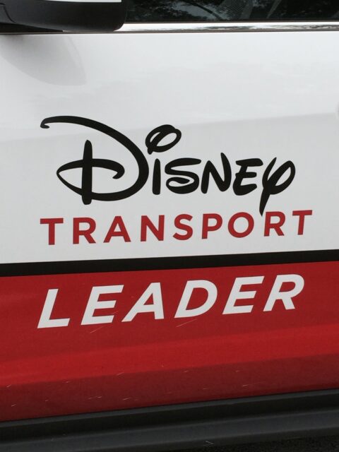 Disney transport leader vehicle on a vehicle