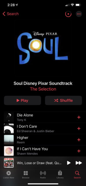 Disney Should soundtrack iTunes screenshot