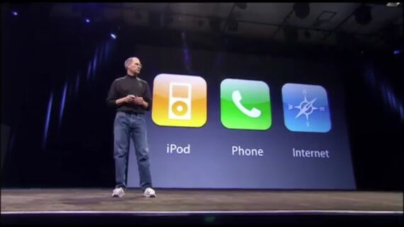 Steve Jobs on stage