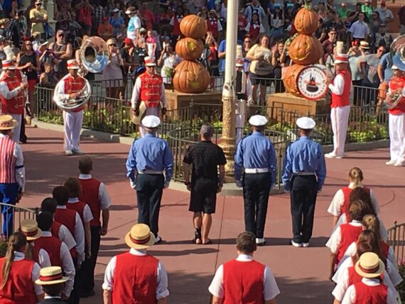 Magic Kingdom flag-lowering ceremony