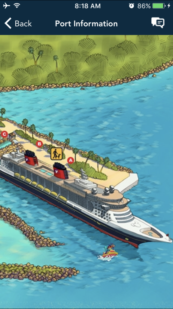 animated Disney Cruise harbor