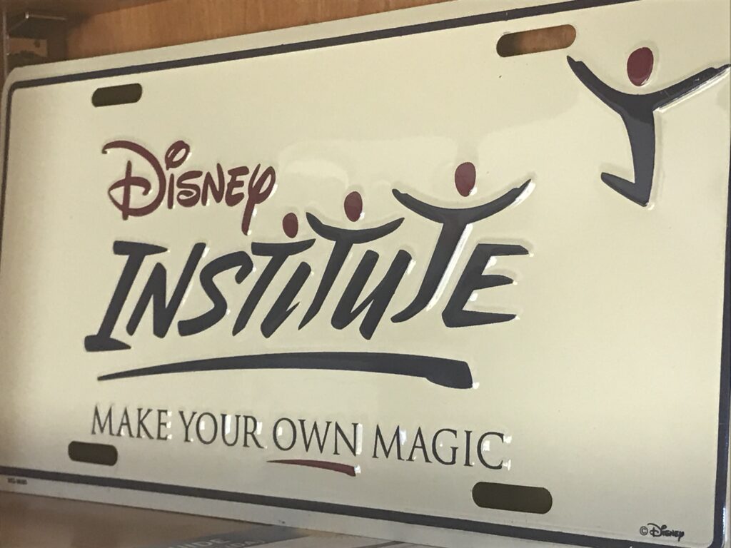 Disney Institute license plate