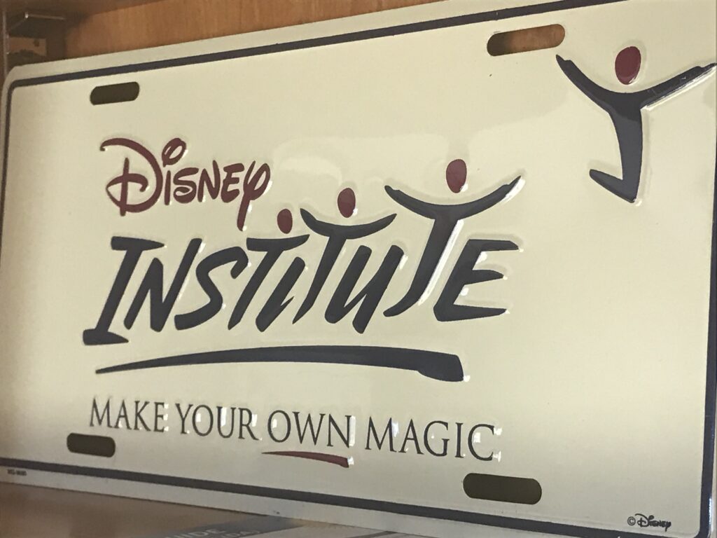 Disney  Institute license plate