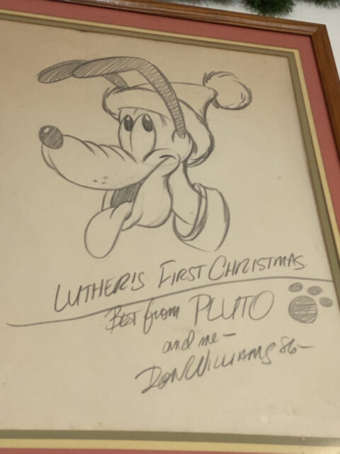Hand draw Pluto by Disney artist