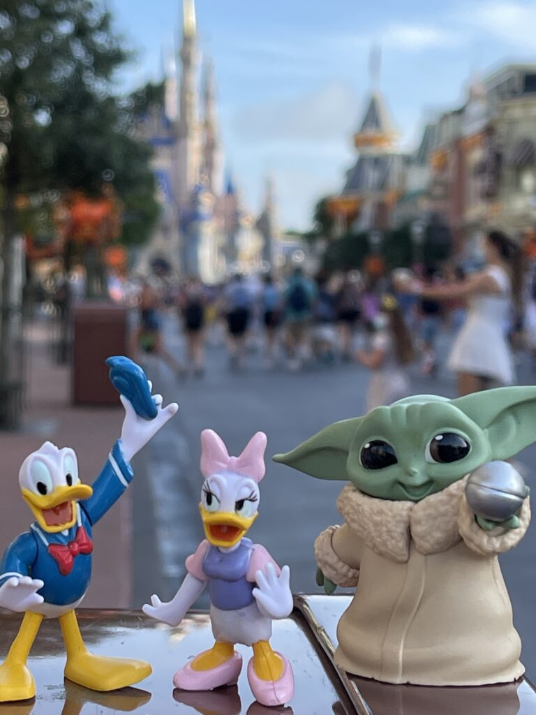 Small Disney character toys on Main Street