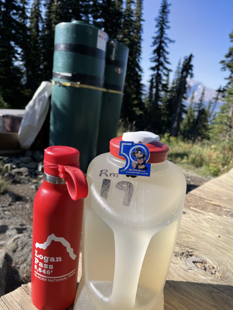 Back country mountain water station