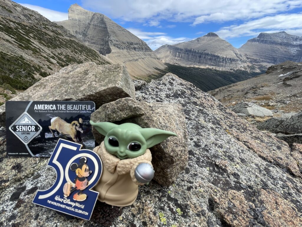 Disney trinkets in mountains