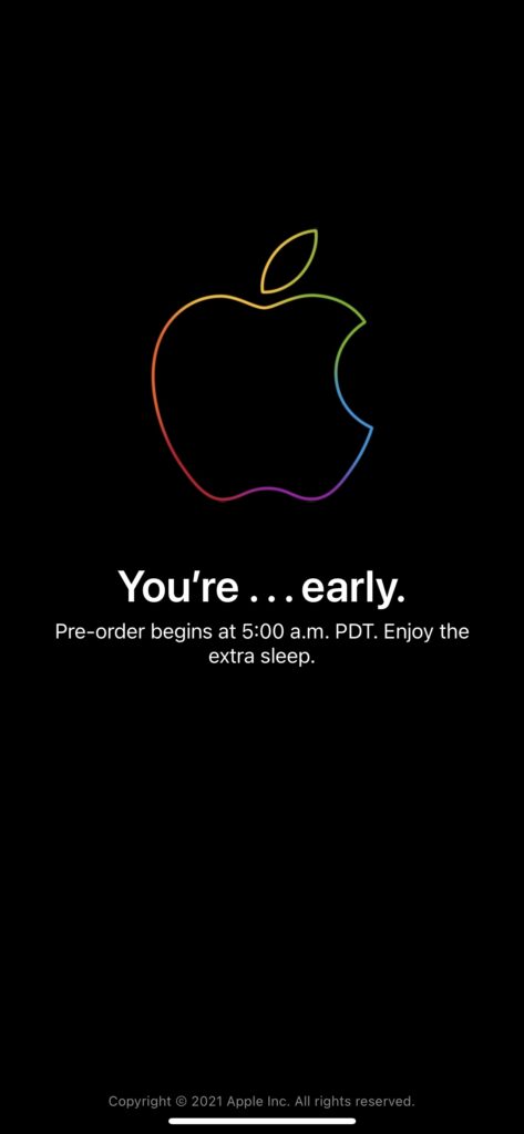 Apple event screen shot