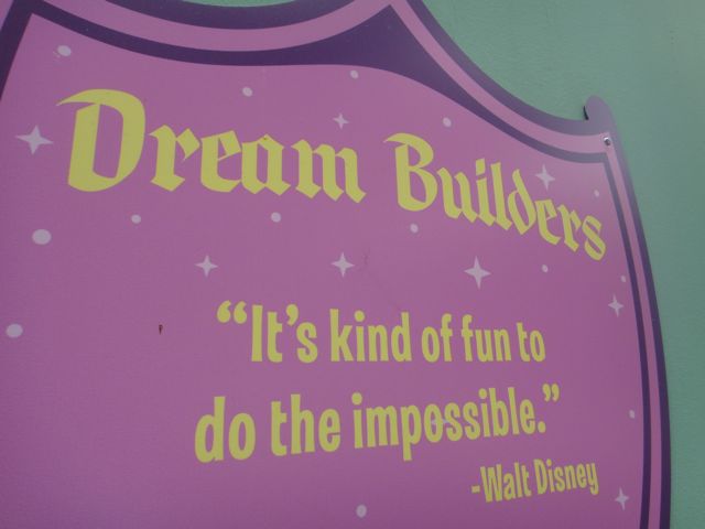 sign with walt disney quote
