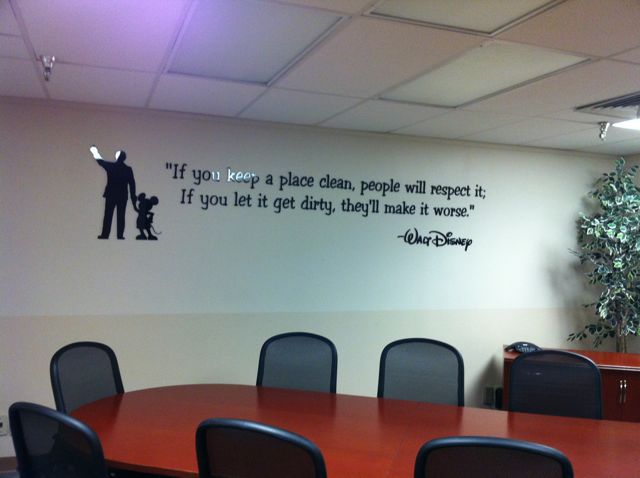walt disney quote about cleanliness