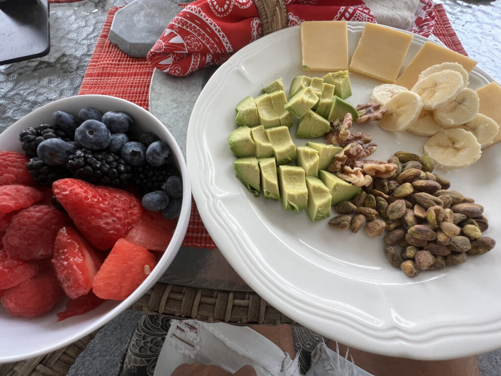 plate of colorful natural food