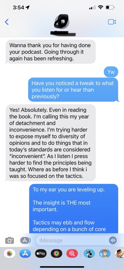 Text thread screen shot