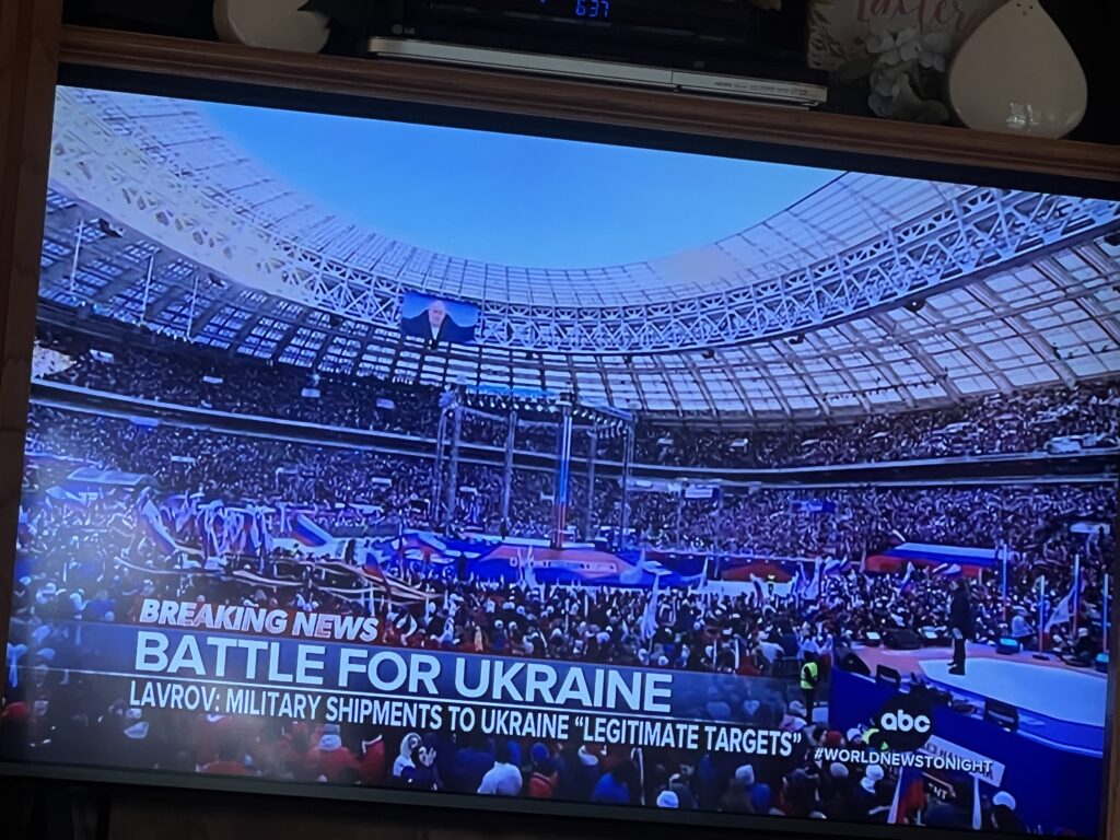 Russian rally in stadium