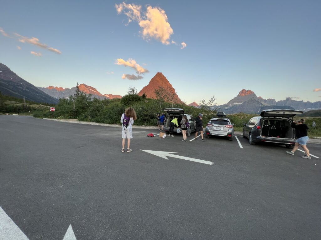 Mountain parking lot 
