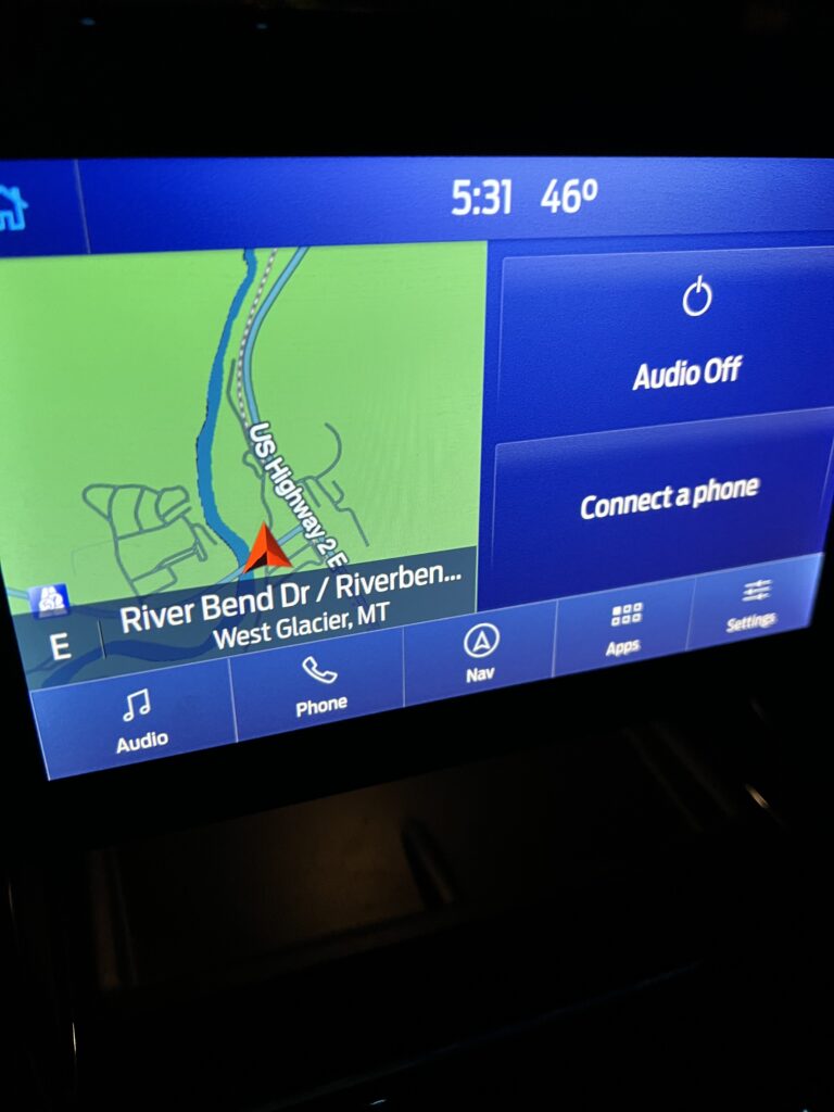 Car navigation display