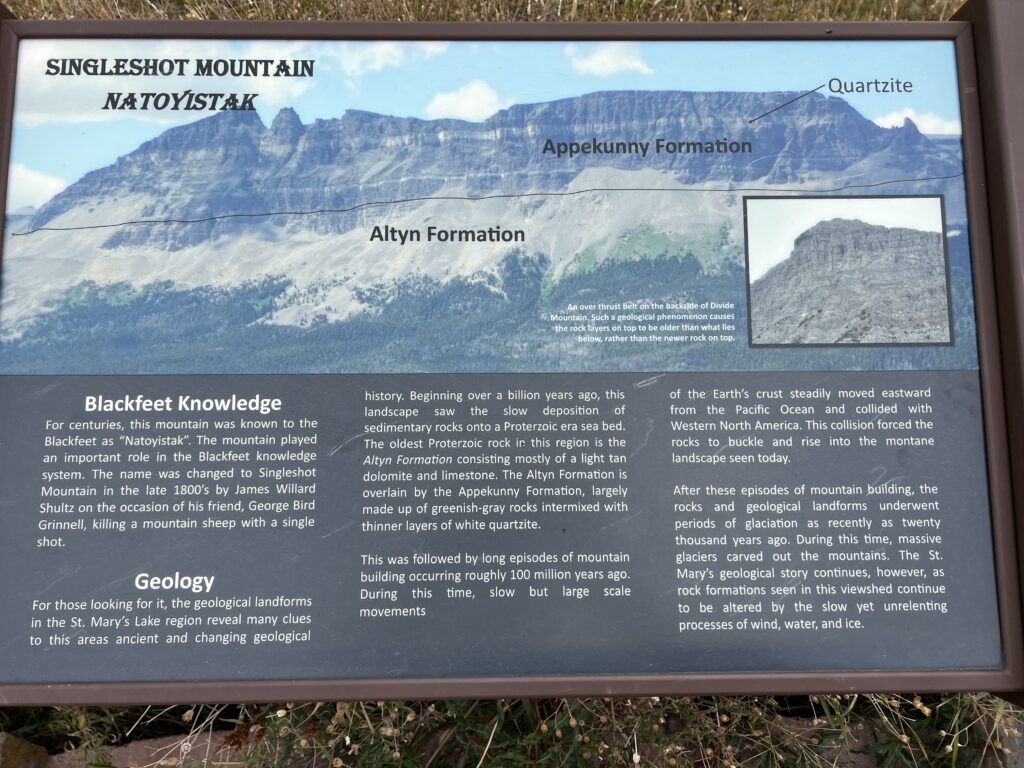 Roadside geology display