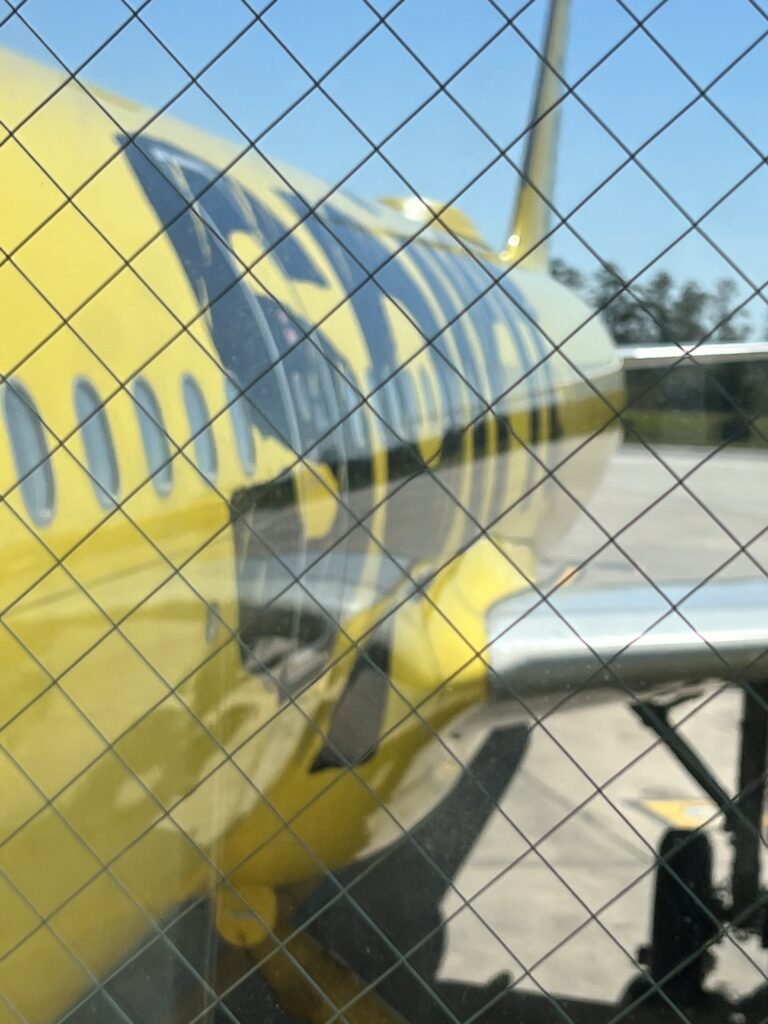 Photo of airplane from jetway entrance
