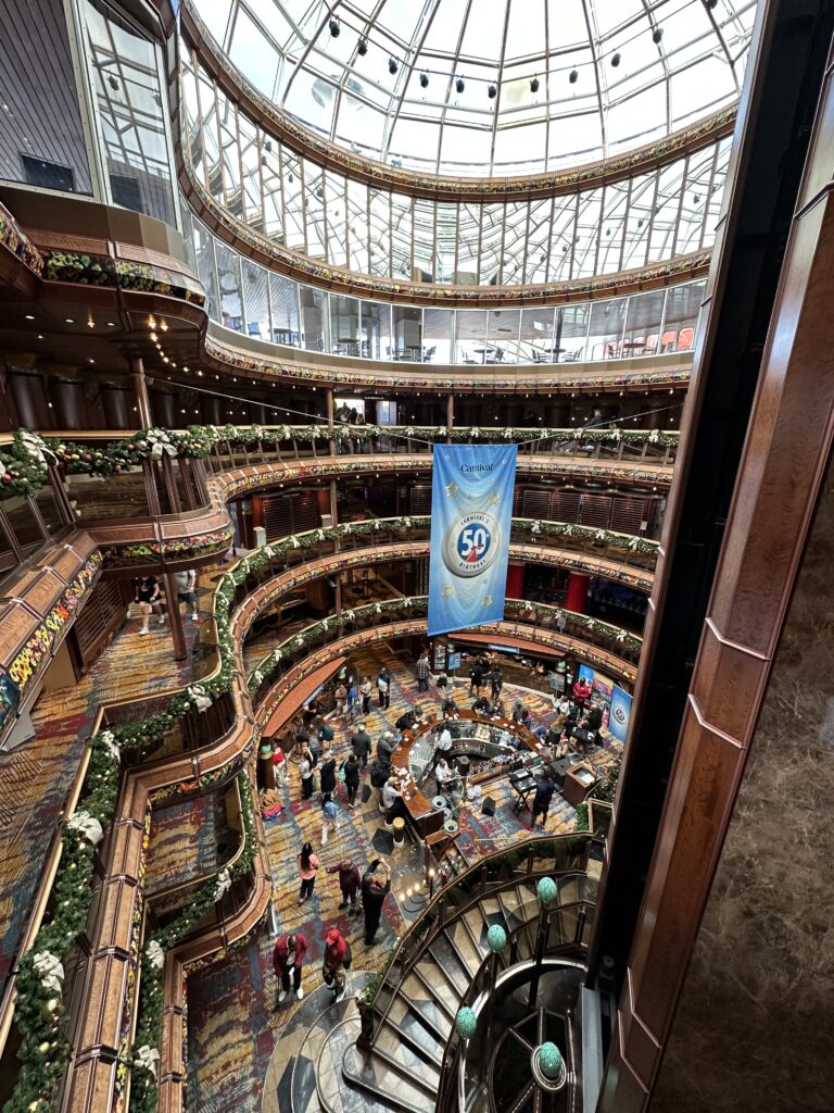 Cruise ship lobby