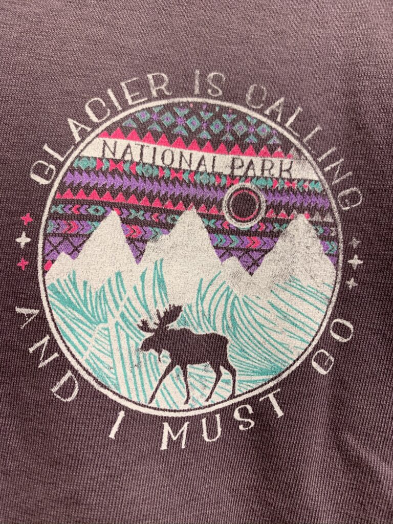 Glacier National Park T-shirt design
