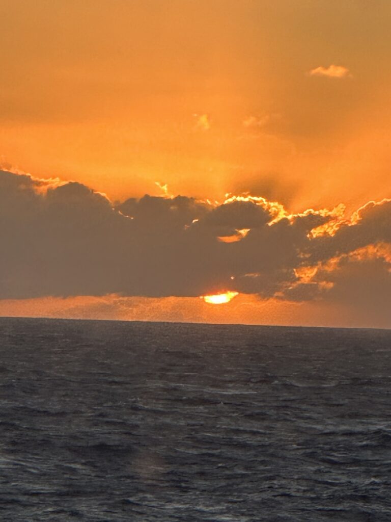 Sunrise from cruise ship