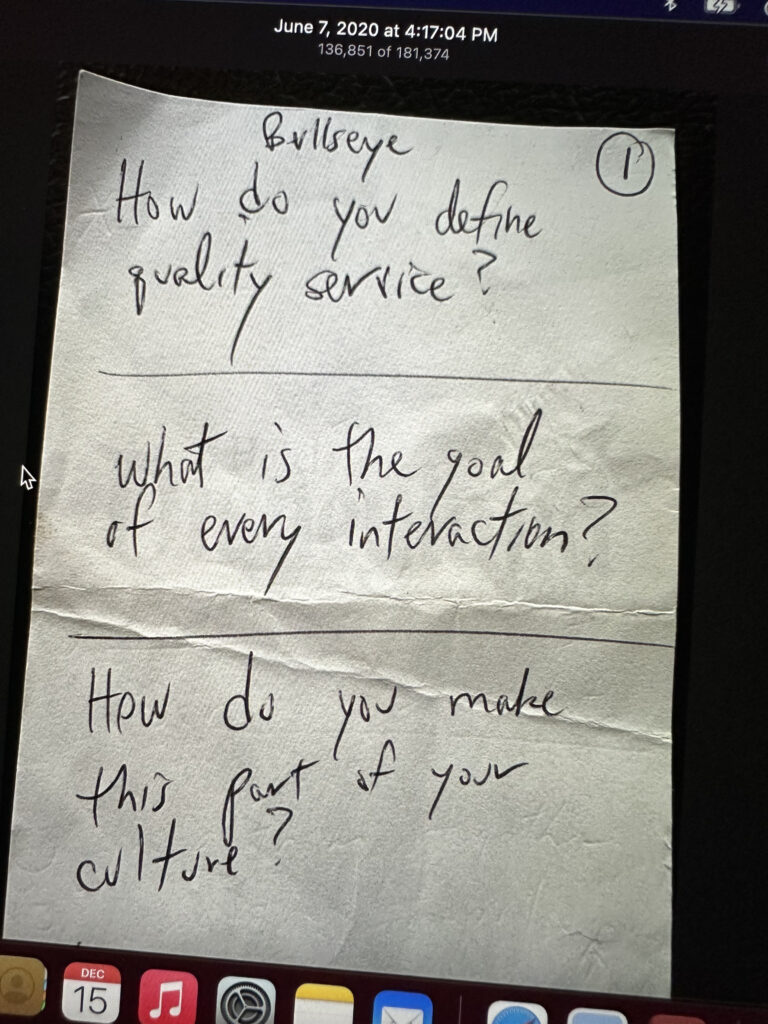 post it note with three questions