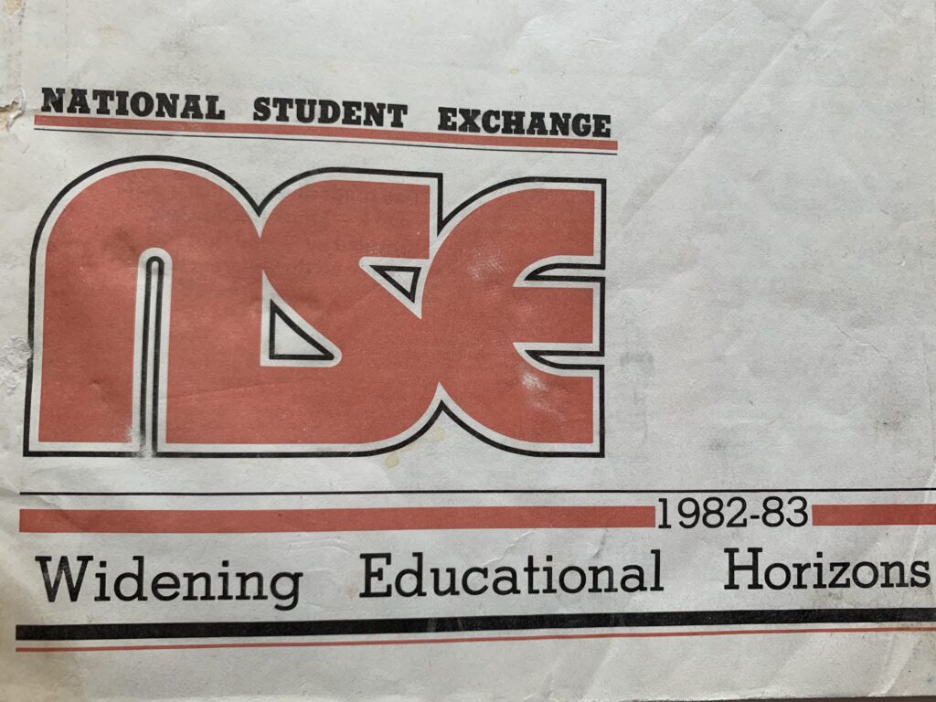 College national student exchange program brochure cover