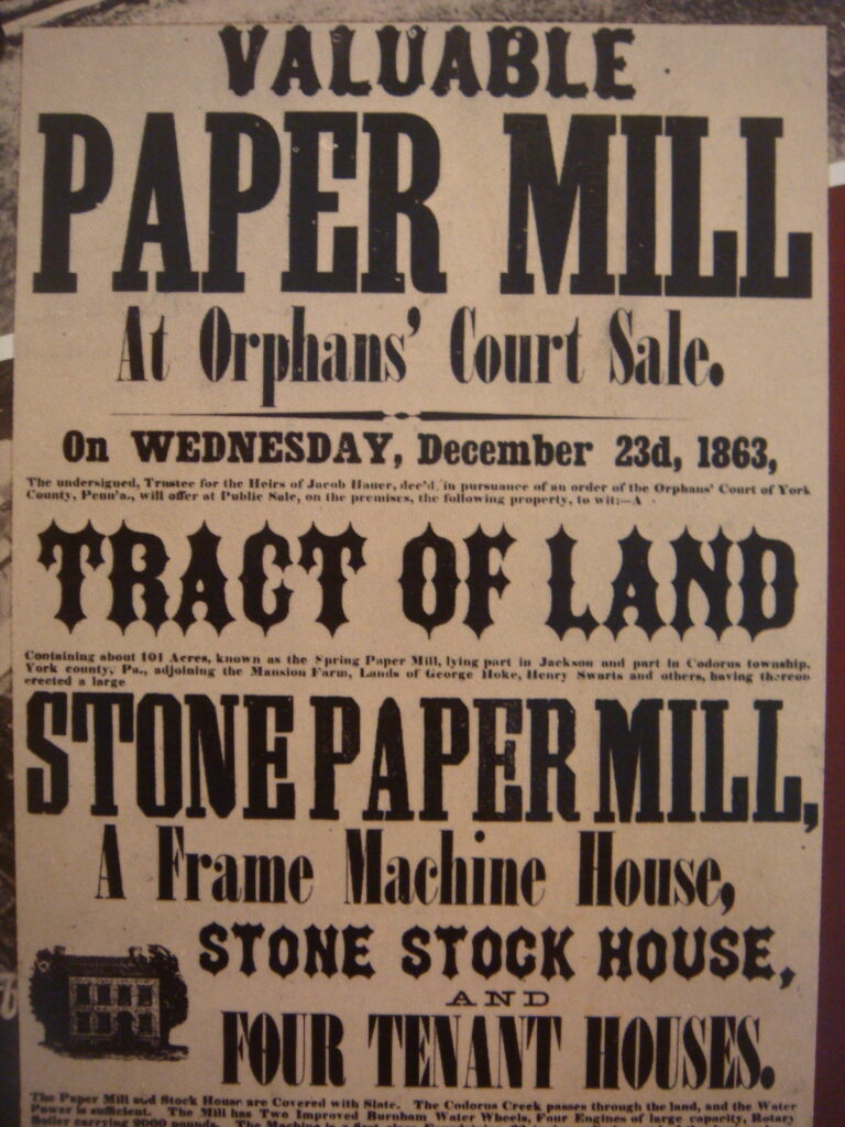 1863 Land sale document