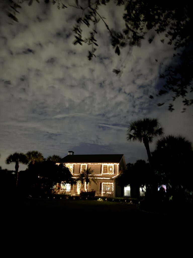 House at night