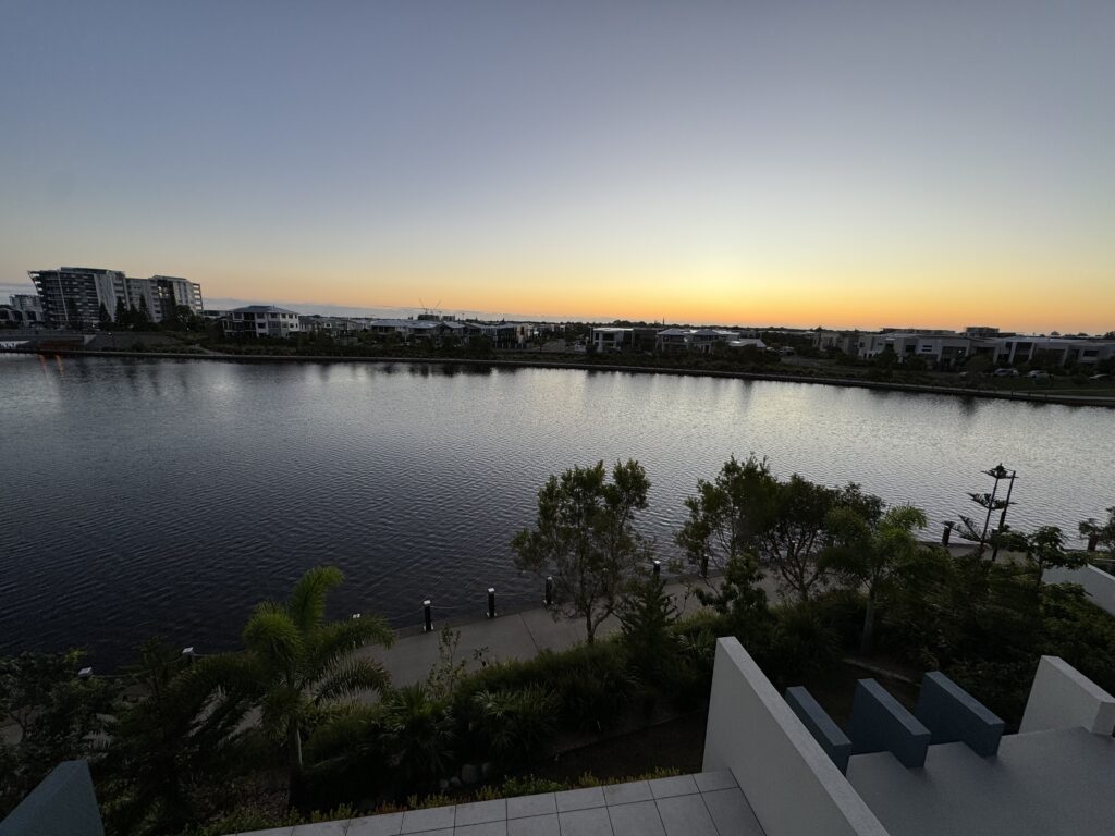 River from balcony