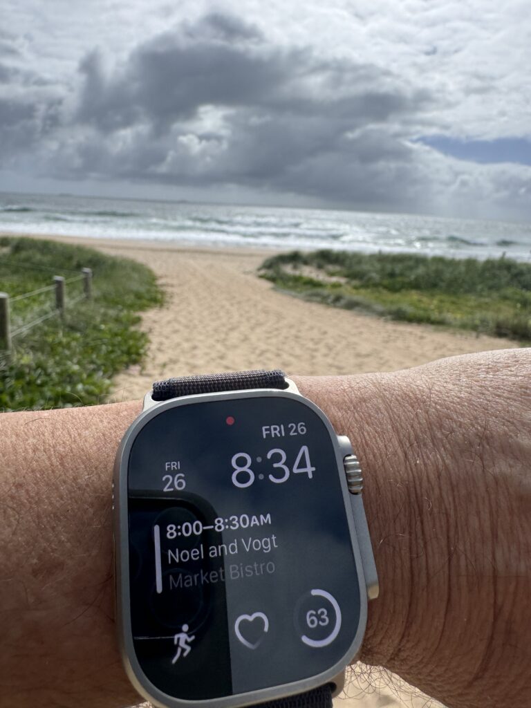 Apple Watch at beach