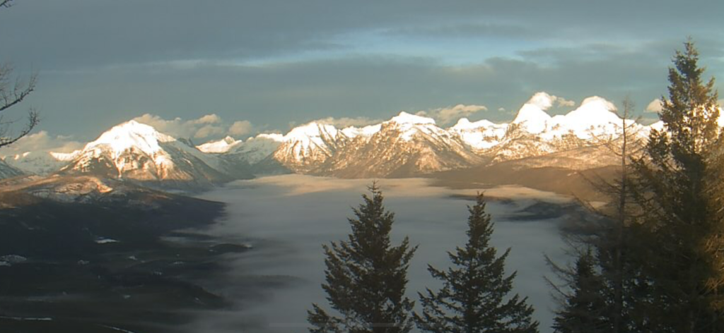 Snowcapped mountains