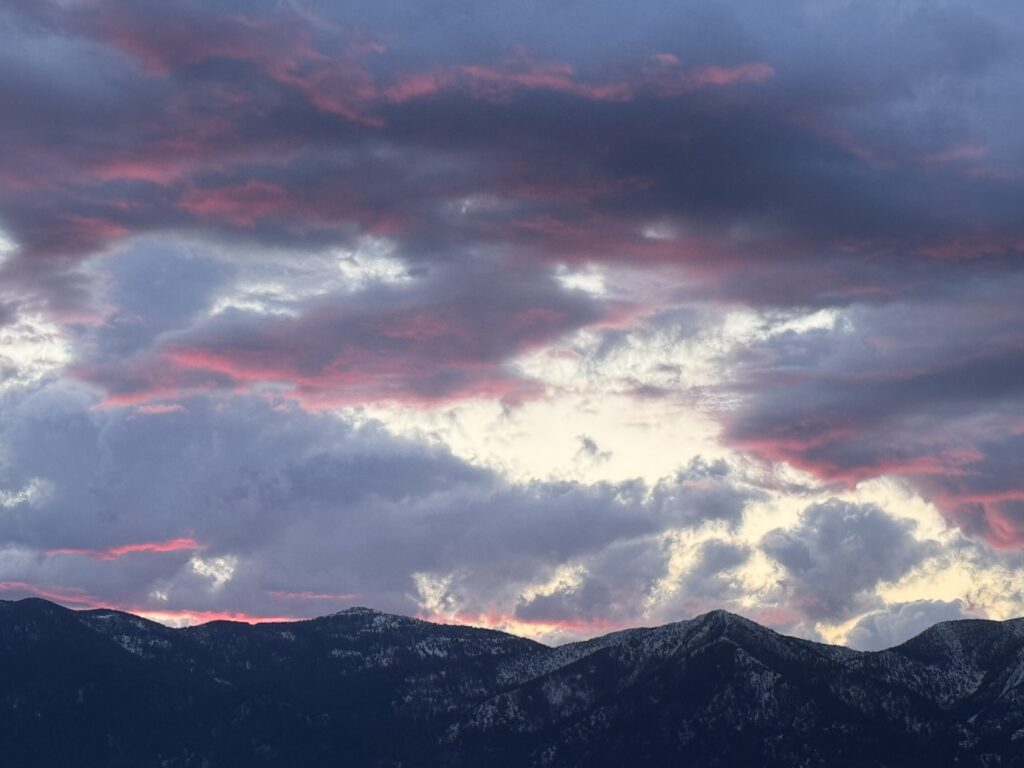 mountain sunrise