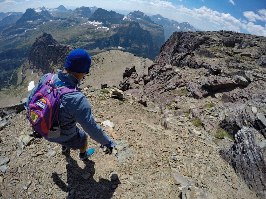 Hiker on a mountain