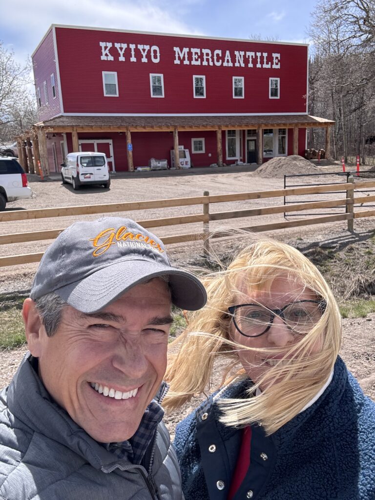 Couple at rural bakery 