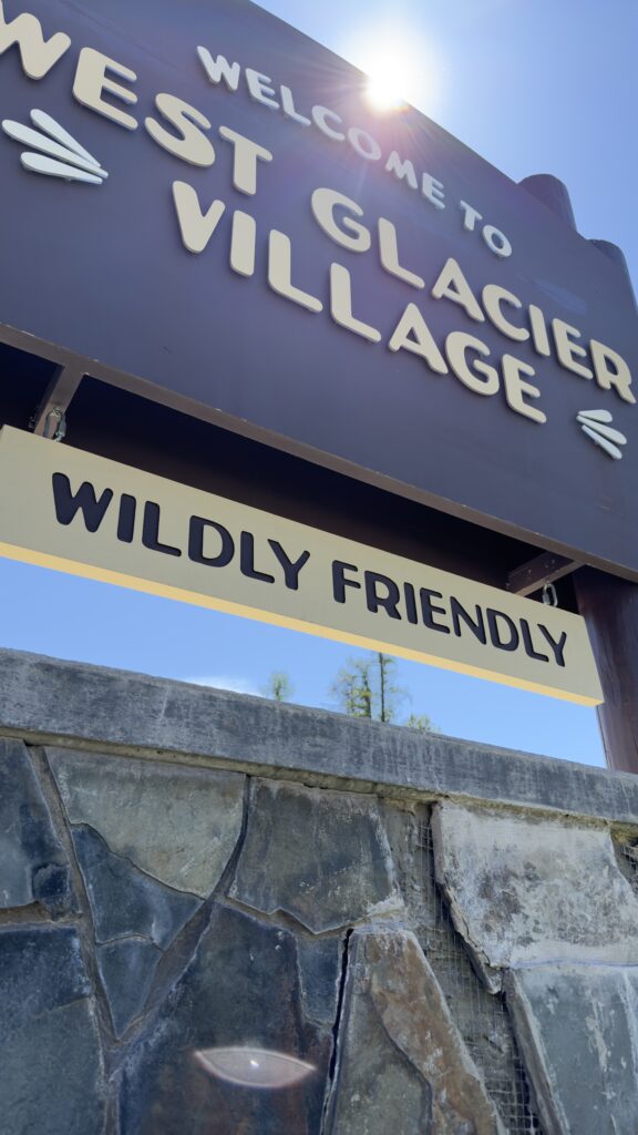 Community welcome sign