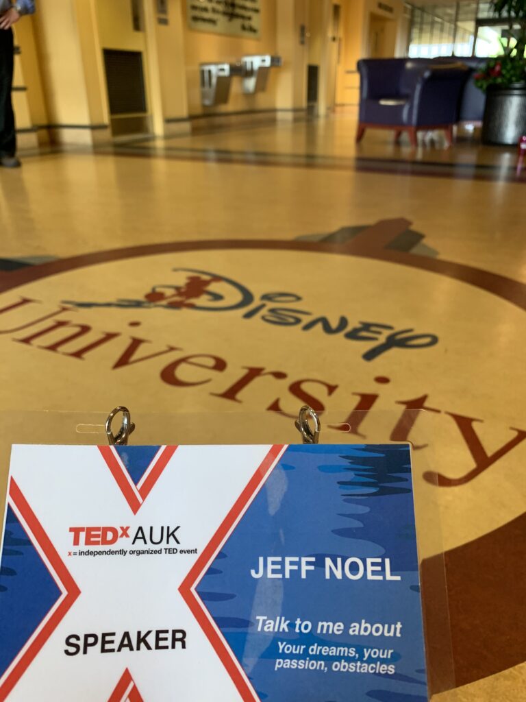 Disney university and conference badge