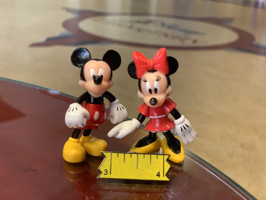 Mickey and Minnie toy figurines