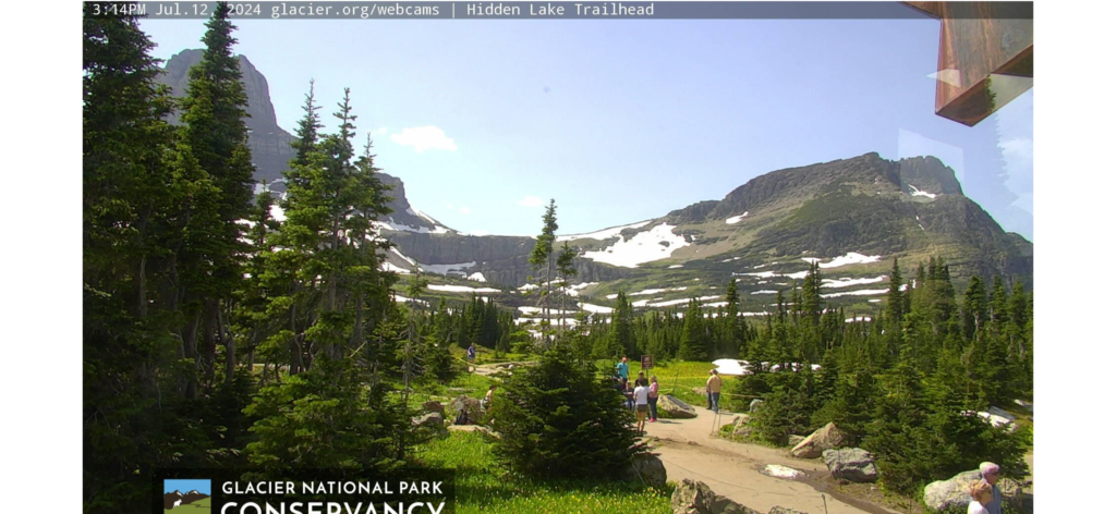 National Park WebCam screenshot of the mountain