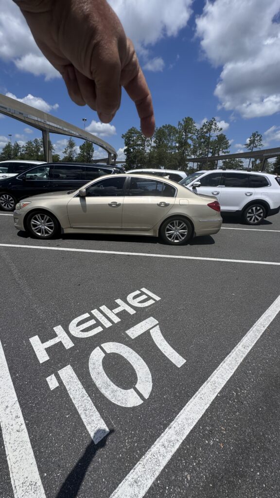 Disney parking lot