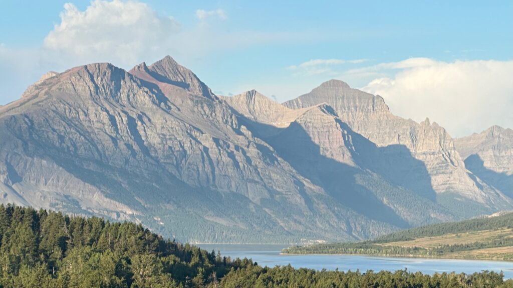 Mountains and a lake