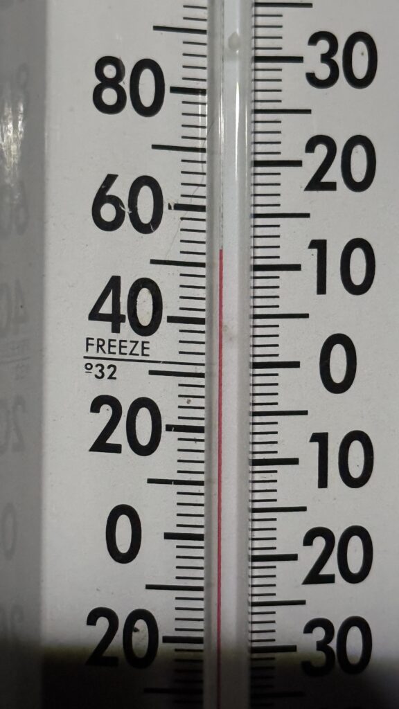 Old-fashioned thermometer