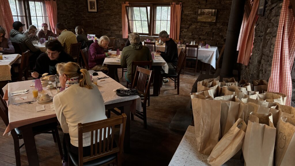 Rustic dining hall
