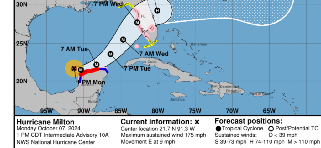 Hurricane Milton news brief