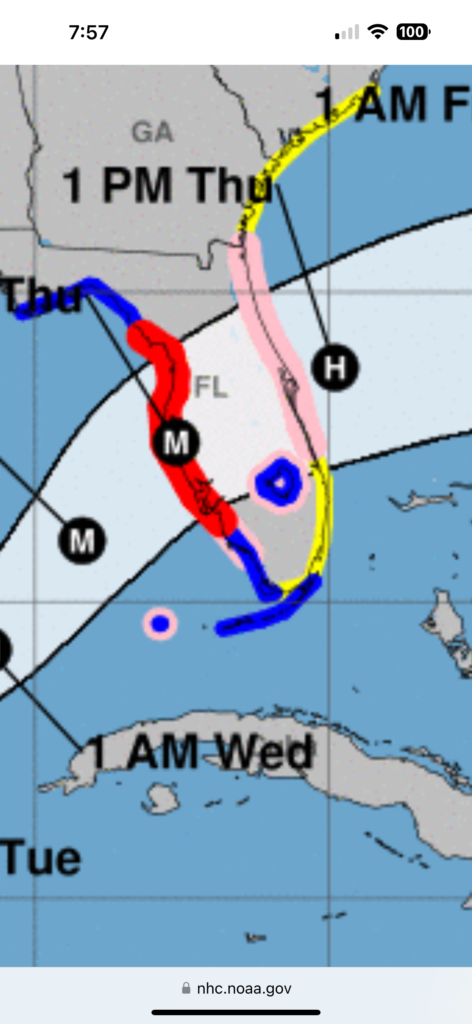 Hurricane Milton forecast