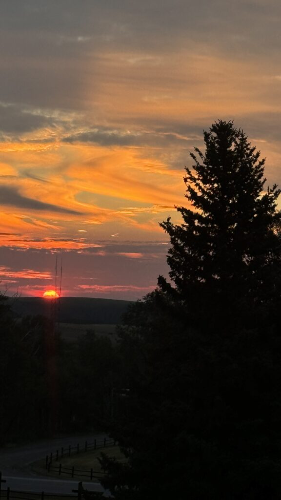 Sunrise over the Great Plains