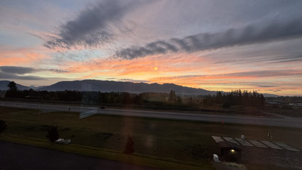 mountain sunrise