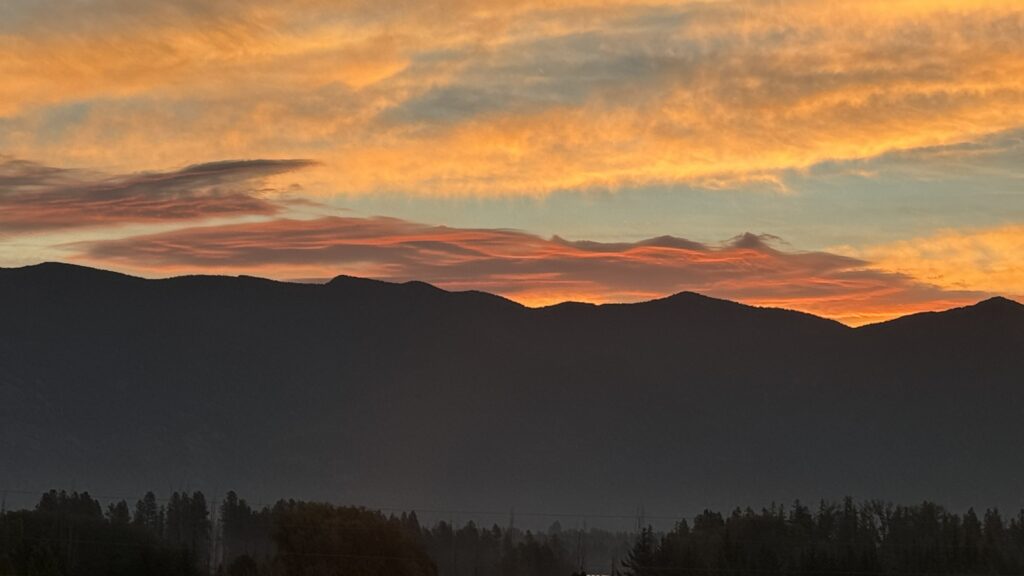 mountain sunrise